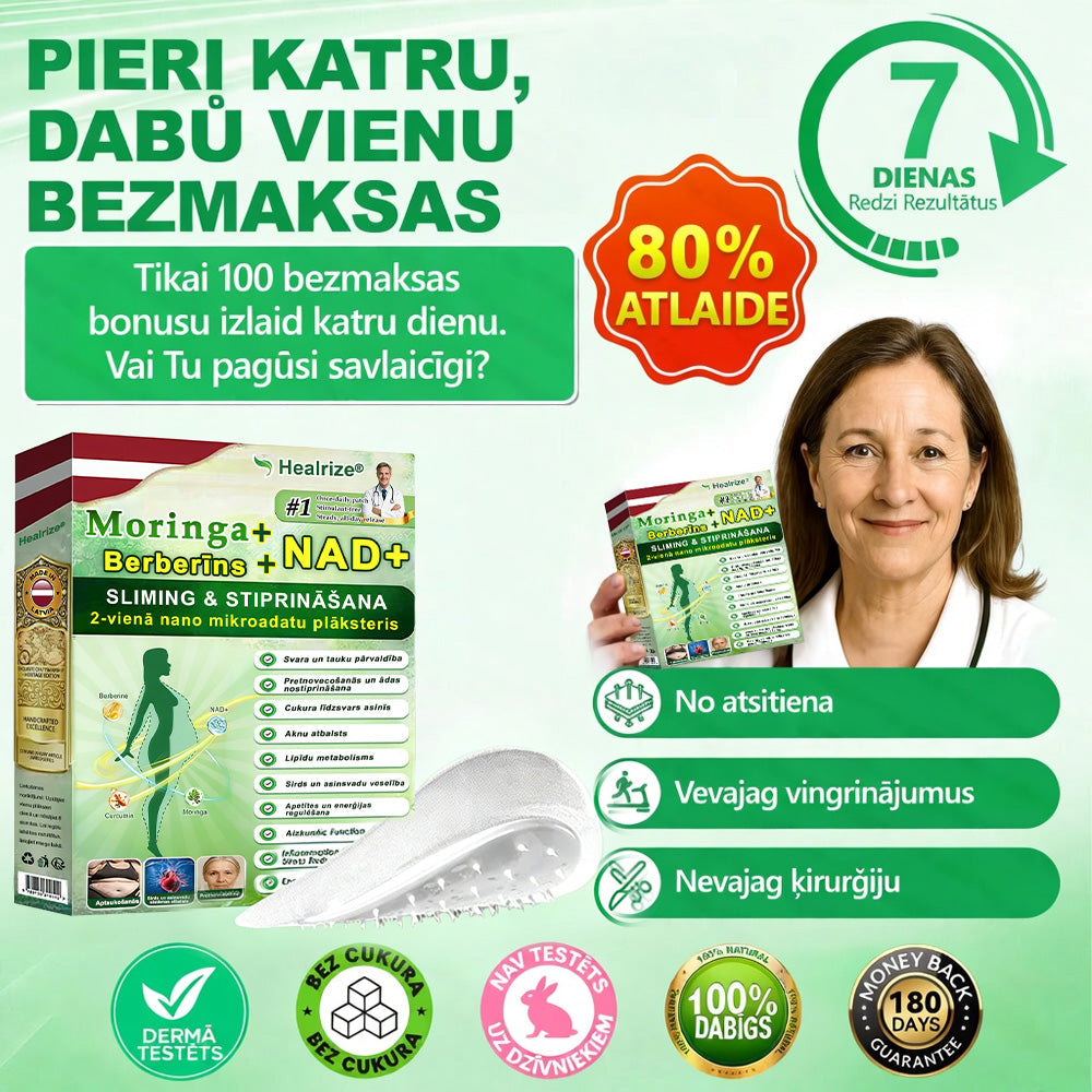 【𝐏ē𝐝ē𝐣ā 𝐚𝐤𝐜𝐢𝐣𝐚𝐬 𝐝𝐢𝐞𝐧𝐚 – 𝟖𝟎% 𝐀𝐓𝐋𝐀𝐈𝐃𝐄🌟】 𝐇𝐞𝐚𝐥𝐫𝐢𝐳𝐞® 𝐌𝐨𝐫𝐢𝐧𝐠𝐚 · 𝐁𝐞𝐫𝐛𝐞𝐫ī𝐧𝐬 × 𝐍𝐀𝐃+ 𝟏𝟎-𝐢𝐧-𝟏 𝐔𝐳𝐥𝐚𝐛𝐨𝐭𝐬 𝐧𝐚𝐧𝐨 𝐦𝐢𝐤𝐫𝐨𝐚𝐝𝐚𝐭𝐮 𝐩𝐥ā𝐤𝐬𝐭𝐞𝐫𝐢𝐬 🧑⚕️ 𝟕 𝐩𝐥ā𝐤𝐬𝐭𝐞𝐫𝐢 𝐤𝐚𝐬𝐭ī𝐭ē · 𝐏𝐚𝐫𝐞𝐝𝐳ē𝐭𝐬 𝐯𝐢𝐞𝐧𝐚𝐢 𝐧𝐞𝐝ēļ𝐚𝐢