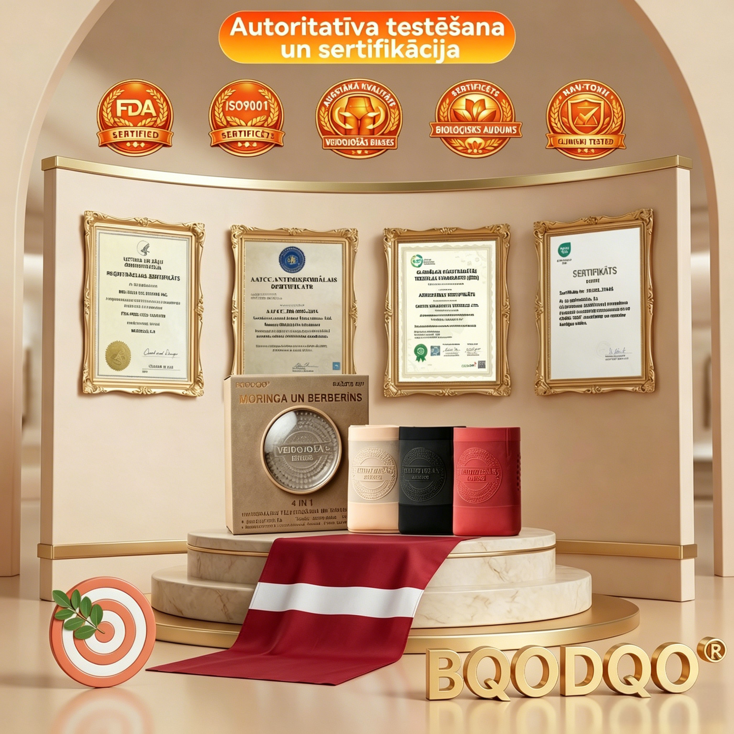 ✅ Tikai oficiālais veikals -70% 🔥 BQODQO® 4-in-1 šorti – Notievē, tonizē, sadedzina taukus 👇 Ar Moringu & Berberīnu | Redzami rezultāti